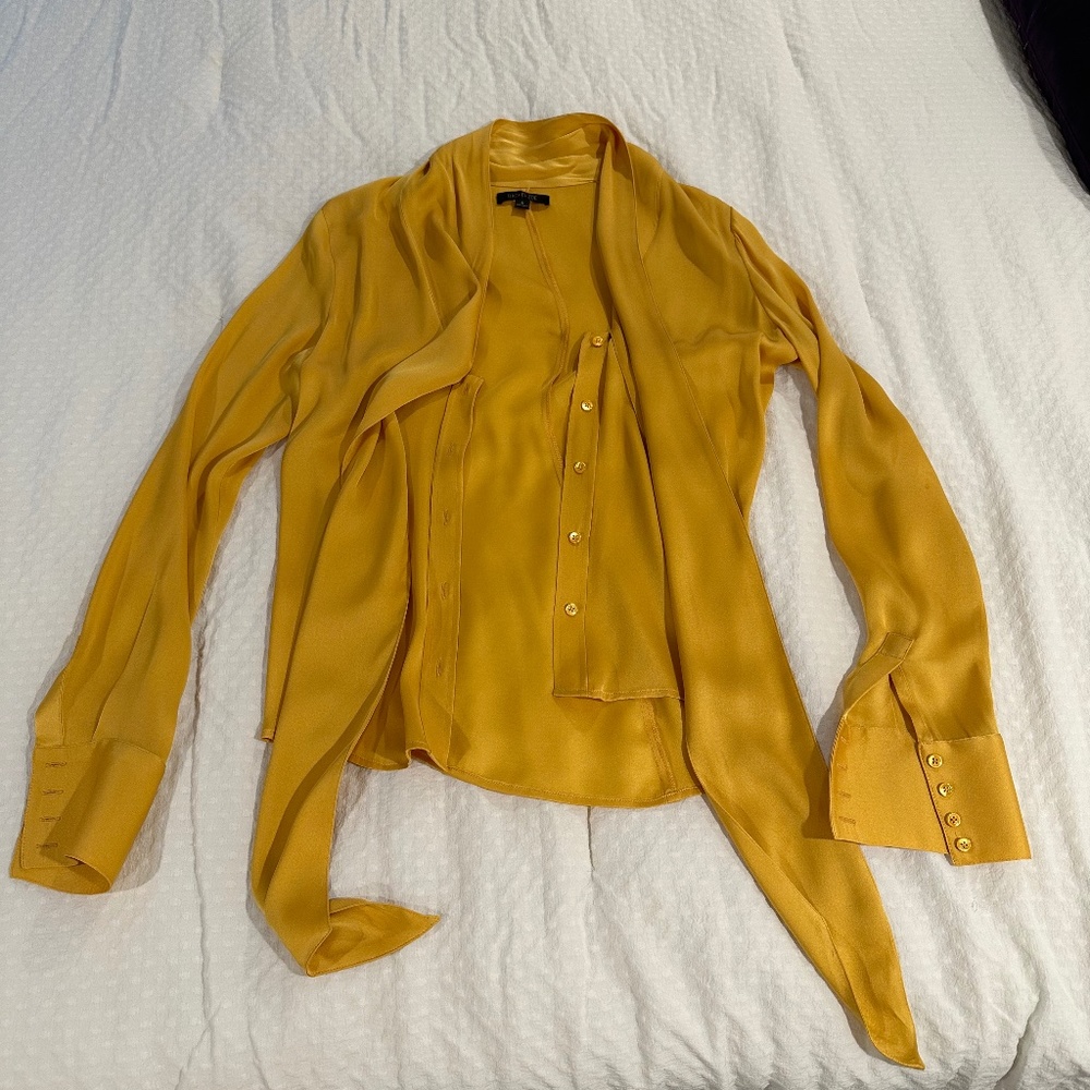 Rachel Zoe Silk Blouse with scarf tie